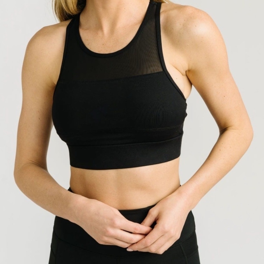ZYIA Active Black All Star Sports Bra Size Medium